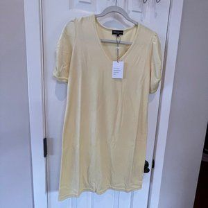 New Generation Love Yellow Arietta Velour Dress Size Medium